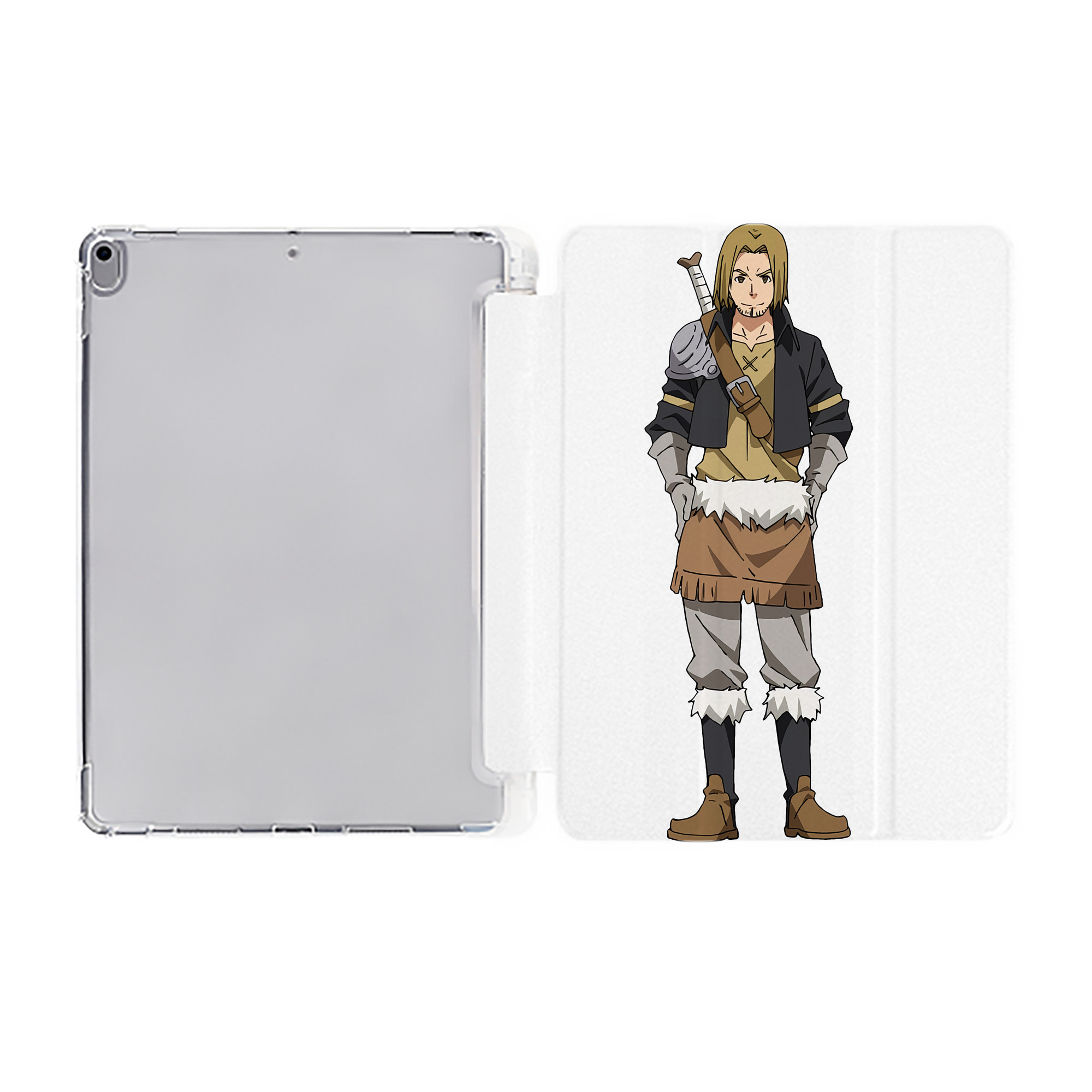 （画像用） 転スラ Regarding Reincarnated to Slime IPad ケース ペン収納付き 三つ折りスタンド PUレザー×シリコン 対応機種9.5/10.5/10.9インチ